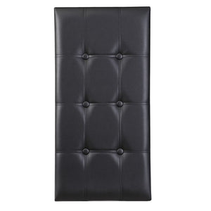 Segawe 30" Folding Storage Ottoman Bench Storage Chest Footrest with Padded Seat Black