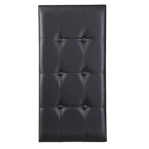 Segawe 30" Folding Storage Ottoman Bench Storage Chest Footrest with Padded Seat Black
