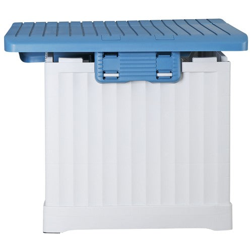 Segawe Large Plastic Dog House Indoor Outdoor Dog Kennel Waterproof Puppy Shelter Blue