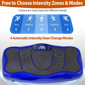 Segawe Waver Vibration Plate Exercise Machine Whole Body Fitness Vibrate Platform Blue