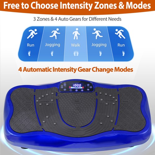Segawe Waver Vibration Plate Exercise Machine Whole Body Fitness Vibrate Platform Blue