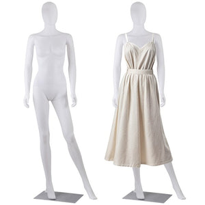 Segawe Female Mannequin Full Body Dress Form Adjustable 70" Realistic Detachable White