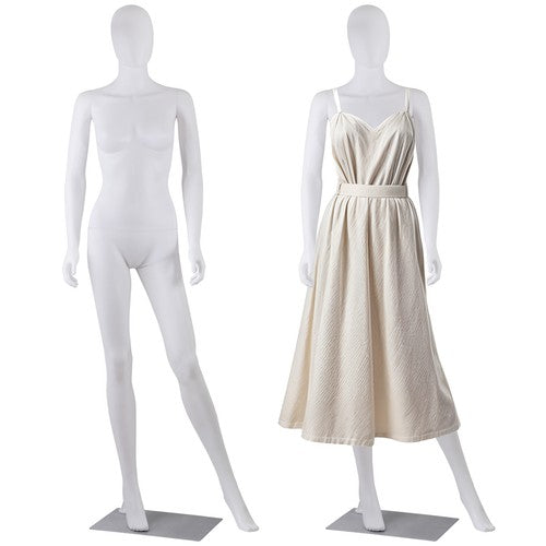 Segawe Female Mannequin Full Body Dress Form Adjustable 70" Realistic Detachable White