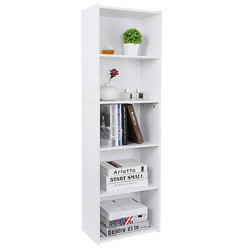 Segawe 5 Tier Bookcase Bookshelf Wood Cube Storage Shelf Display Stand for Living Room