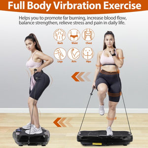 Segawe Waver Vibration Plate Exercise Machine Whole Body Fitness Vibrat Platform Black