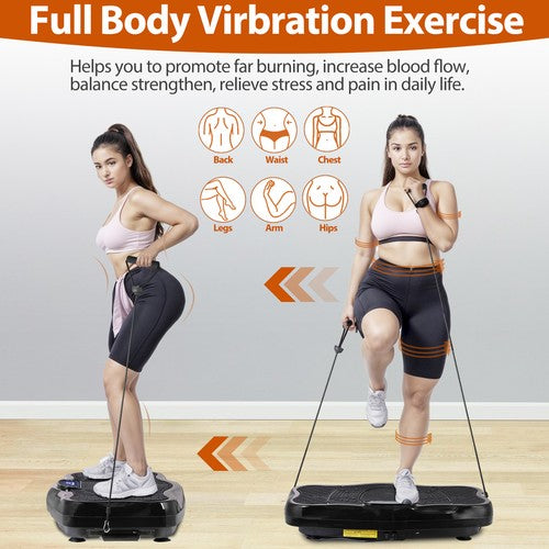Segawe Waver Vibration Plate Exercise Machine Whole Body Fitness Vibrat Platform Black