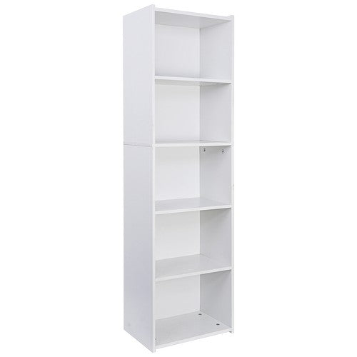 Segawe 5 Tier Bookcase Bookshelf Wood Cube Storage Shelf Display Stand for Living Room