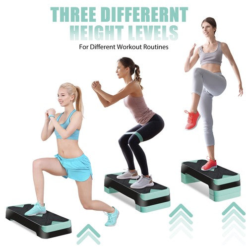 Segawe Adjustable Workout Aerobic Stepper Aerobic Exercise Step Platform for Home Gym