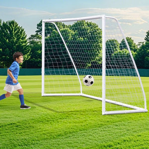 Segawe Soccer Net 10 x 6.5FT Soccer Goal for Backyard PVC Frame for Kids with Carry Bag