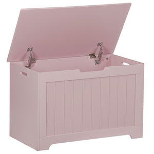 Segawe Wooden Toys Box Storage Chest Bench Organizer for Home Bedroom w/2 Safety Hinge