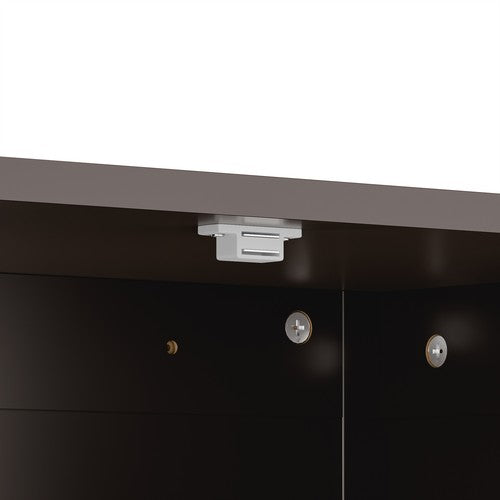 Segawe Wooden Storage Cabinet w/ 2 Doors Bathroom Floor Kitchen Cupboard Grey