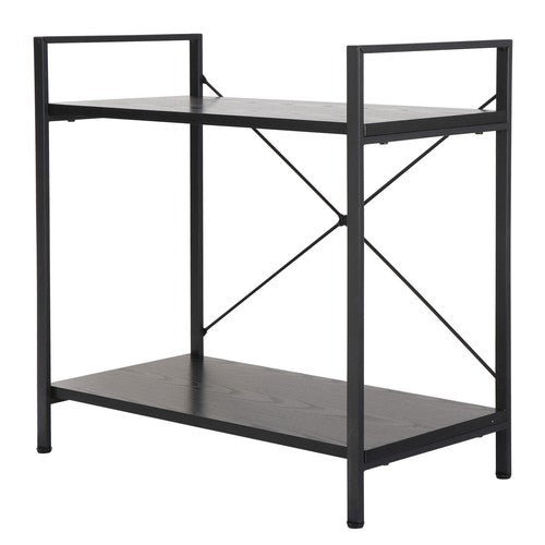 Segawe Solid Double Bookcase Short Frame Wood Bookshelf Display Rack Small Place Cozy