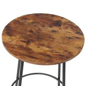 Segawe 3 Piece Pub Dining Set Bar Table & Stools for 2 Kitchen Counter Height Wood Top