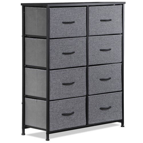 Segawe 8 Drawers Chest of Fabric Dresser Storage Tower Cabinet Organizer for Bedroom