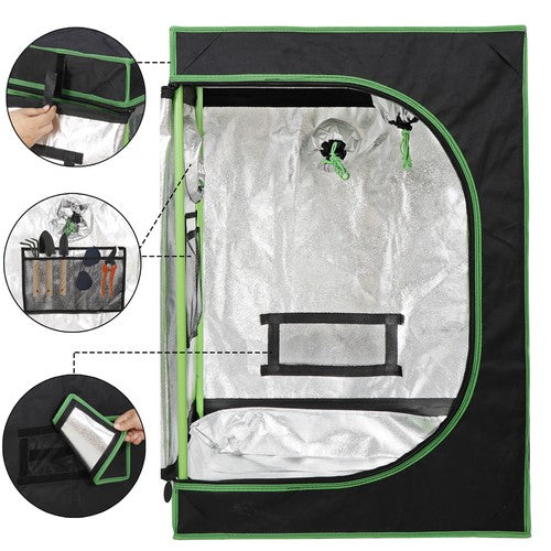 Segawe Hydroponic Grow Tent 100% Reflective Mylar Non Toxic Indoor Room with Window
