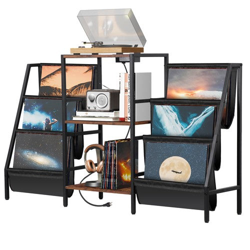 Segawe Vinyl Record Stand Stylish Record Player Holder & LP Storage Display Living Room