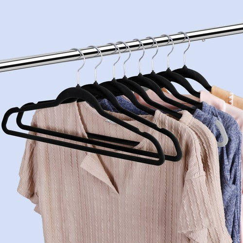 Segawe Velvet Hangers 100 Pack Non-Slip Suit Hangers with 360¡ã Rotatable Hook for Pants