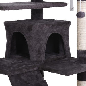 Segawe 55" STURDY Cat Tree Tower Activity Center Large Playing House Condo For Rest