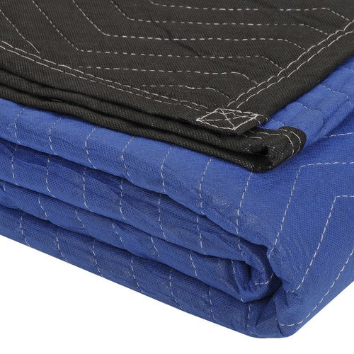 Segawe 12 Pack Moving Blankets 80" x 72" Pro Economy Blue Shipping Furniture Pads