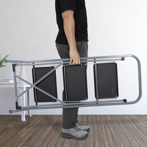 Segawe Folding 3 Step Ladder w/ Convenient Handgrip Portable Step Stool Anti-Slip Pedal