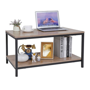 Segawe Durable Coffee Table w/Storage Shelf Cozy Coffee Table Home Use Tea Table