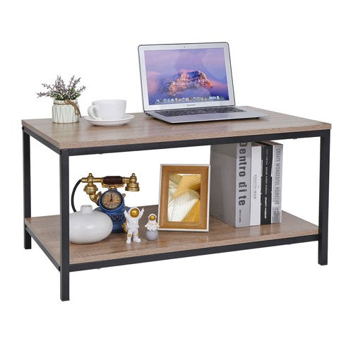 Segawe Durable Coffee Table w/Storage Shelf Cozy Coffee Table Home Use Tea Table