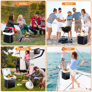 Segawe Electric Iceless Cooler Thermoelectric 27L Truck Car Refrigerator Mini Fridge