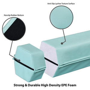 Segawe 6' Green Balance Beam Extra Firm Vinyl Folding Gymnastics Beam W Handle For Home