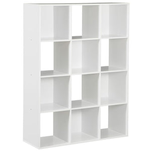 Segawe White 12 Cube Bookcase Storage Organizer Wooden Home Office Shelving Bookshelf