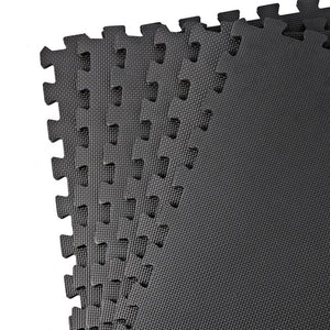 Segawe 6 Pieces Puzzle Exercise Floor Mats 24''¡Á24'' Workout Gym Equipment Mat Black