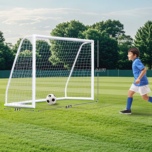 Segawe 8 x 5' Soccer Nets for Backyard Portable Training Equipment PVC Soccer Goals