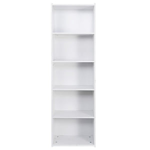 Segawe 5 Tier Bookcase Bookshelf Wood Cube Storage Shelf Display Stand for Living Room