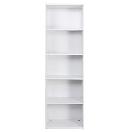 Segawe 5 Tier Bookcase Bookshelf Wood Cube Storage Shelf Display Stand for Living Room