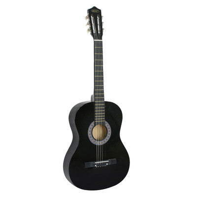 Segawe 38" Full Size Acoustic Guitar Adult Kids Beginners Black Guitar with Guitar Pick