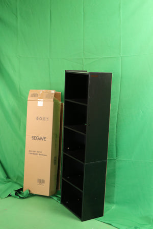 Segawe 5-Tier BookShelf with Open Storage Shelf Storage Rack for Bedroom Display Black