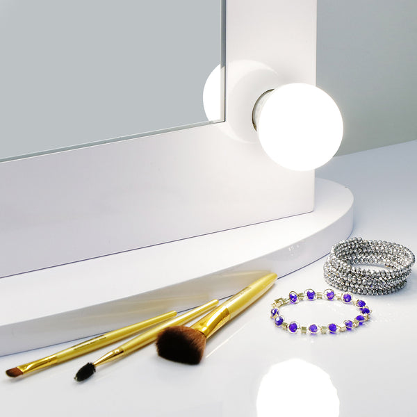 Segawe Hollywood Makeup Vanity Mirror LED Light with 10 Dimmable Bulbs Wall Mounted