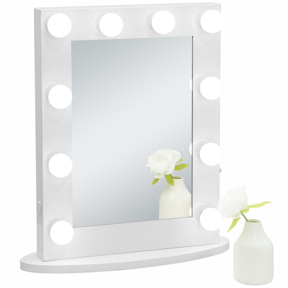 Segawe Hollywood Makeup Vanity Mirror LED Light with 10 Dimmable Bulbs Wall Mounted
