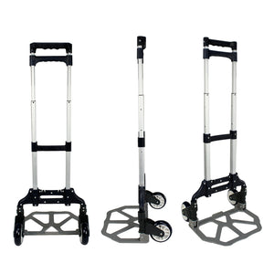 Segawe 176 lbs Folding Aluminium Cart Luggage Trolley Hand Truck with Black Bungee Cord