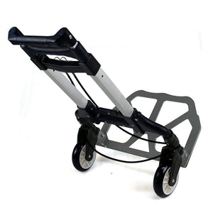 Segawe 176 lbs Folding Aluminium Cart Luggage Trolley Hand Truck with Black Bungee Cord