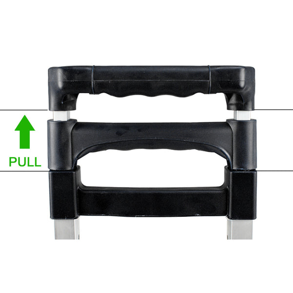 Segawe 176 lbs Folding Aluminium Cart Luggage Trolley Hand Truck with Black Bungee Cord
