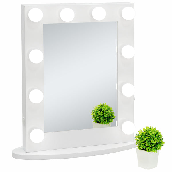 Segawe Hollywood Makeup Vanity Mirror LED Light with 10 Dimmable Bulbs Wall Mounted