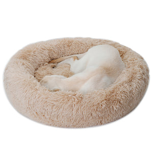 Segawe 30"x30" Shaggy Fluffy Pet Bed Dog Cat Donut Cuddler Cushion Mats Machine