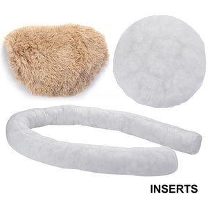 Segawe 30"x30" Shaggy Fluffy Pet Bed Dog Cat Donut Cuddler Cushion Mats Machine