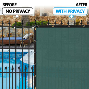 Segawe 6ft x 50 Privacy Fence Screen Garden Yard Windscreen Mesh Shade Cover Green