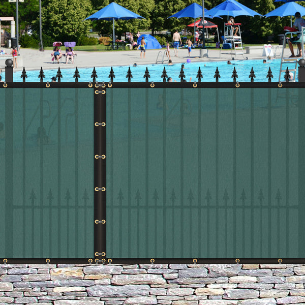 Segawe 6ft x 50 Privacy Fence Screen Garden Yard Windscreen Mesh Shade Cover Green