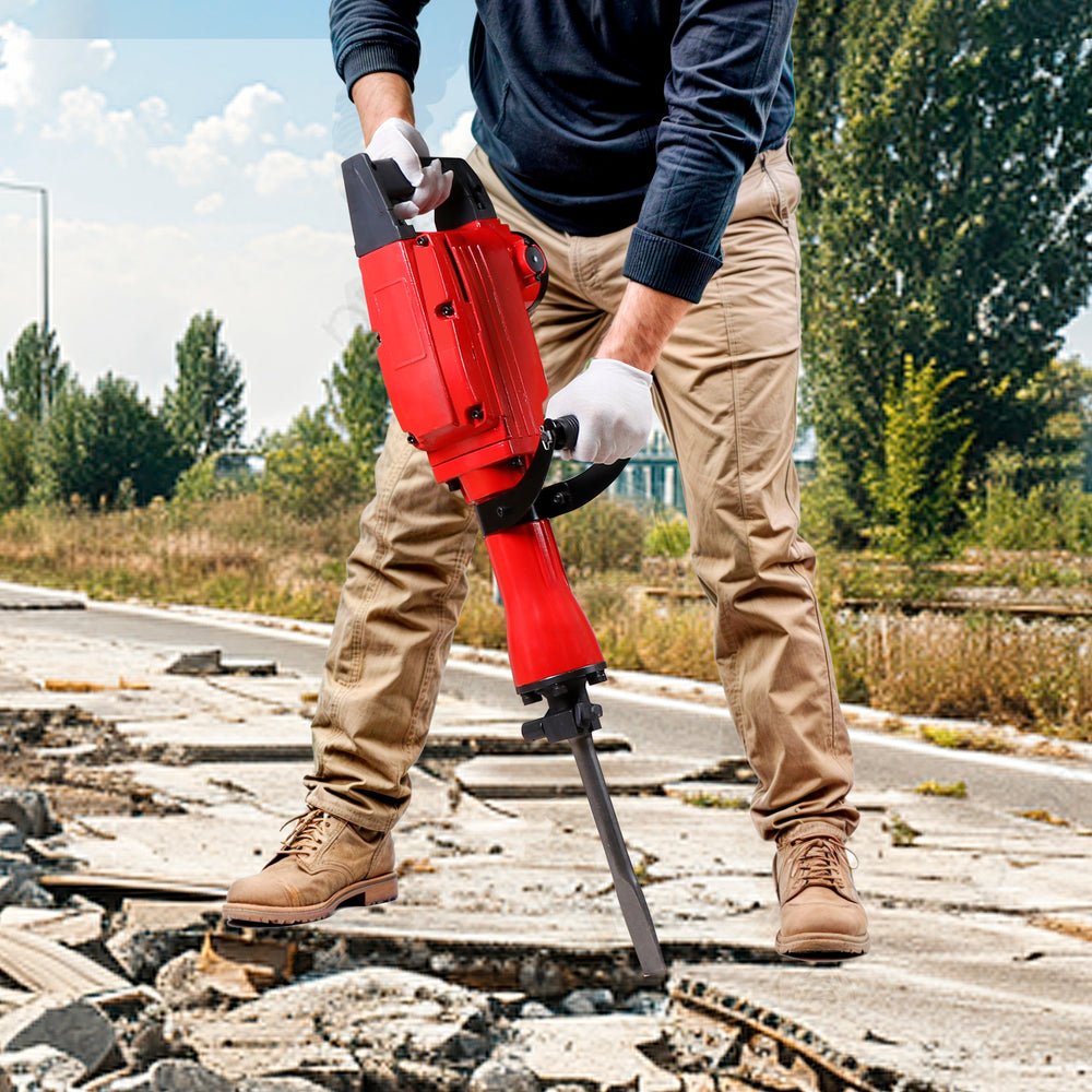 Segawe 2200W Heavy Duty Electric Demolition Jack Hammer Concrete Breaker Drills w/Case, Gloves 2 Chisel 2 Punch Bit Set