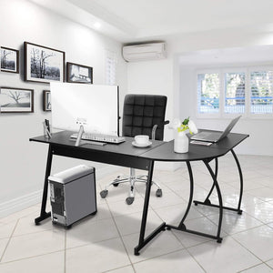 Segawe 58" Computer Gaming Laptop Table L Shaped Desk Workstation Home Office Desk