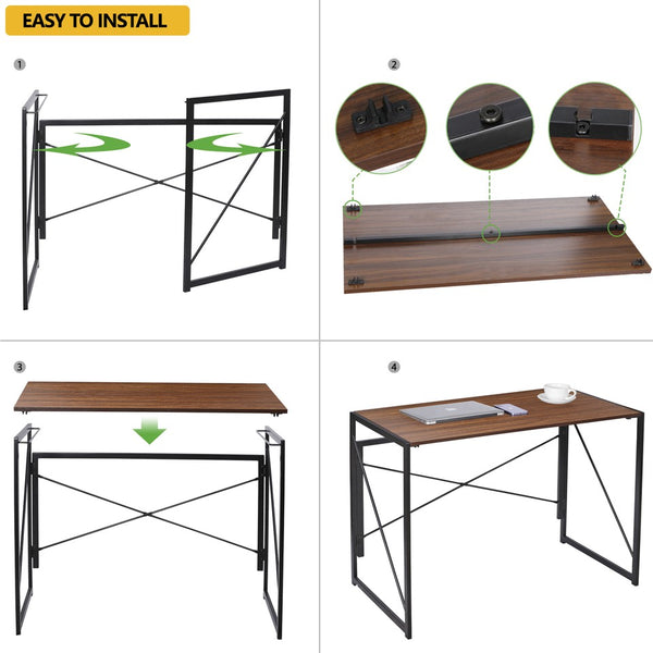 Segawe Office Computer Desk Writing Modern Simple Study Industrial Style Folding Home